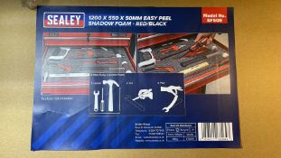 2 x Sealey Shadow Foam 1200 x 550 x 50mm