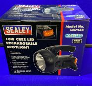 Sealey Rechargeable 10W CREE LED Spotlight LED438