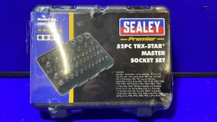 3 x Sealey Torx Master Socket Set 35pc 1/4", 3/8" and 1/2" Square Drive