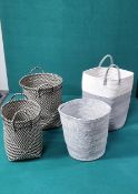10 x Laundry Baskets In Various Colours & Sizes