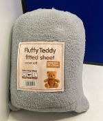 Unbranded Fluffy Teddy Bear Super king Flat Bed Sheet
