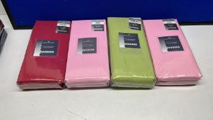 7 x Various Coloured Gaveno Cavailia Bed Sheets *As Pictured*