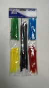 48 x Packs Of Tool Shack Various Coloured Cable Ties