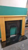 Ex Display Surround w/ Black Granite Set | 1375mm x 1135mm x 190mm | **fire not included**