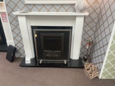 Ex Display Fire Surround w/ Black Granite Set | 1365mm x 1120mm | **fire not included**