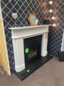 Ex Display Wooden Surround & Honed Granite Hearth | RRP £1,200 | **fire not included**