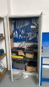 2 x Double Door Metal Filing Cabinets w/ Contents