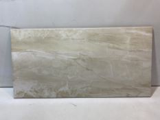 36 x Vinto Stone Effect Sand Ceramic Floor Tiles, 600mm x 300mm