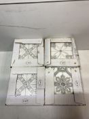 4 x Boxes Of Nikea Sephia Matt Grey Mixed Pattern Wall & Floor Tiles, 20cm x 20cm, 25 Per Box - See