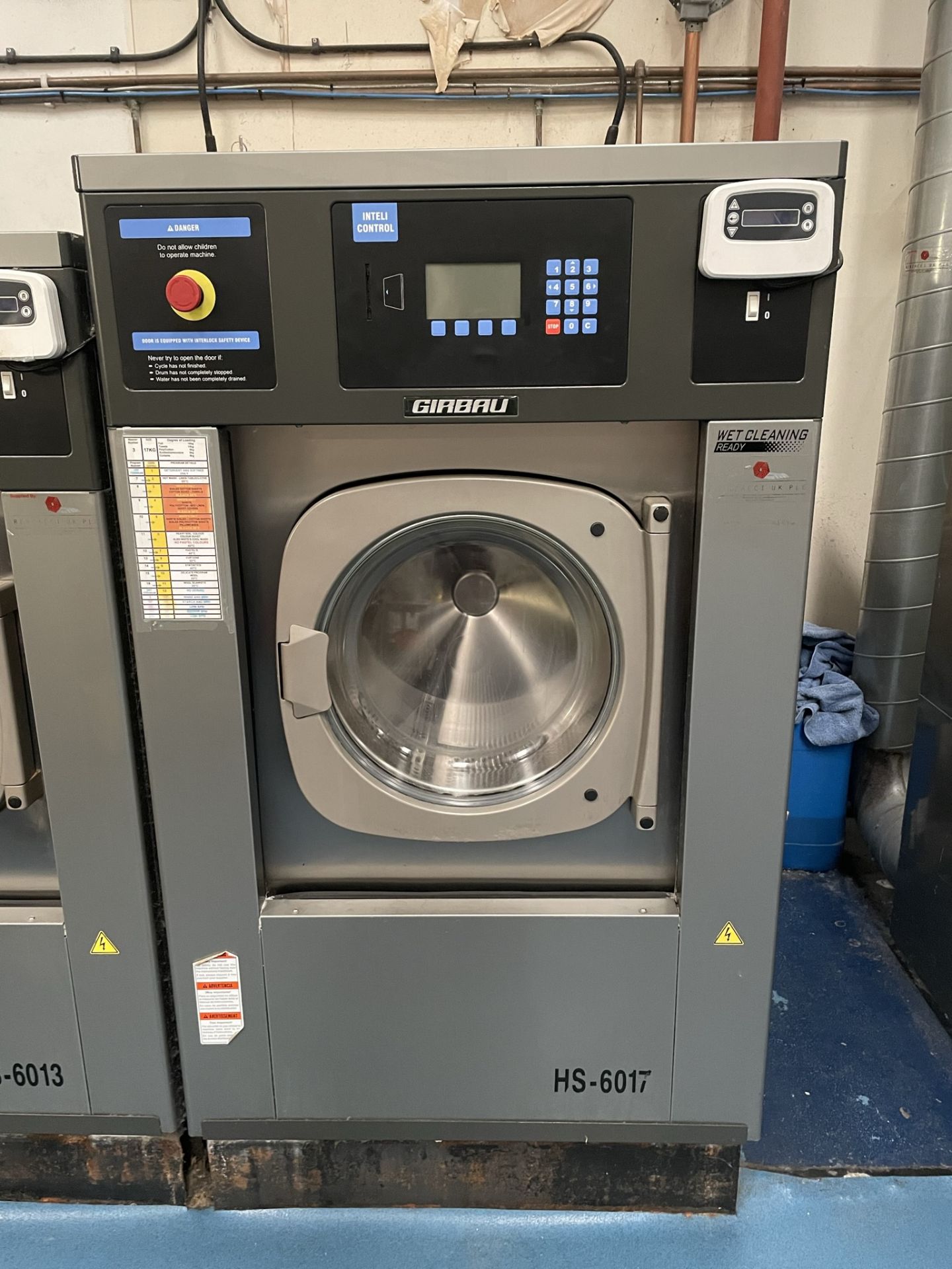 Girbau HS6017 LCE 17kg Commercial Wet Cleaning Washing Machine w/ 4 Pump LDRY Dispenser