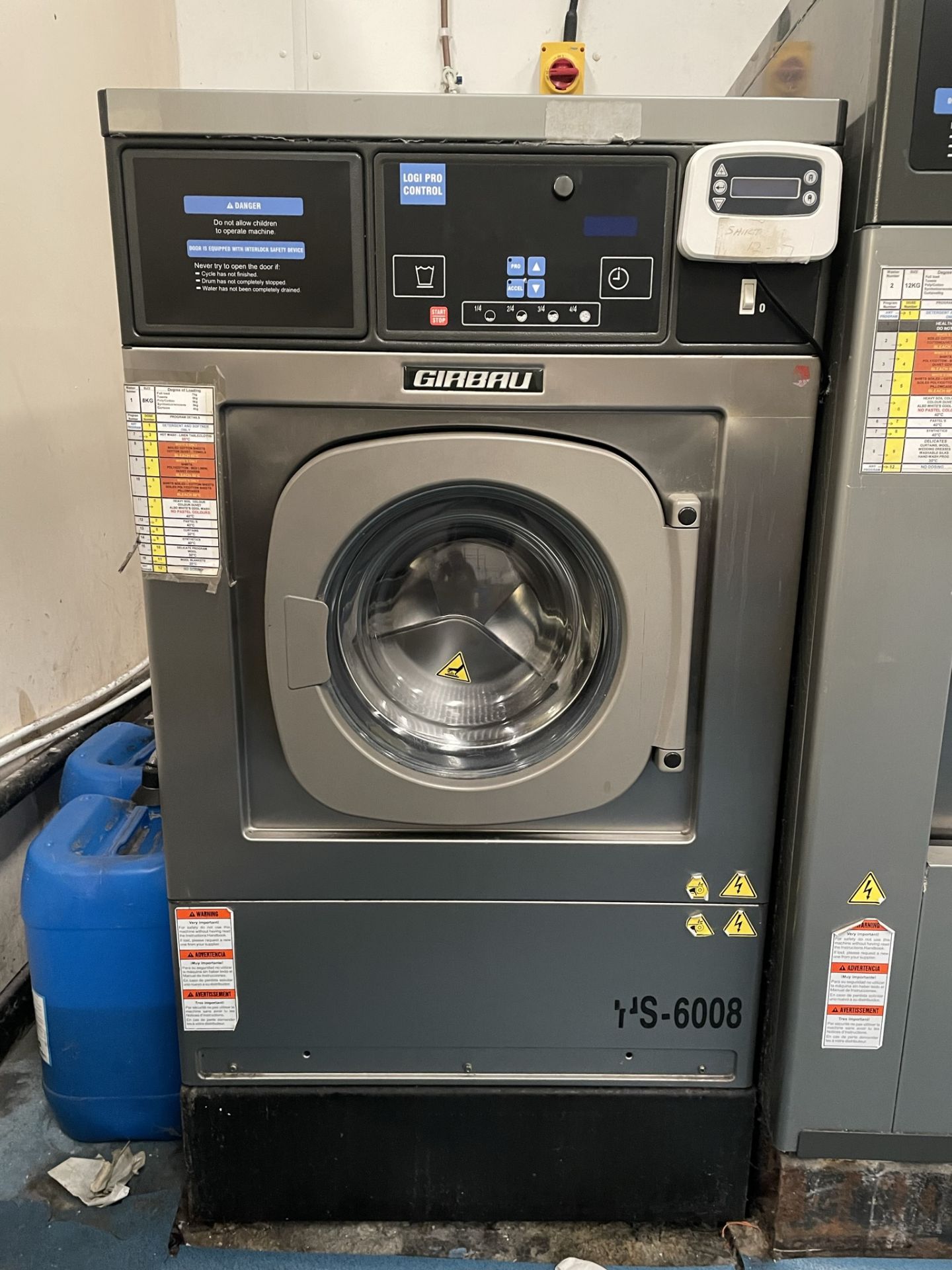 Girbau HS6008 LPE 9kg Commercial Washing Machine w/ 4 Pump LDRY Dispenser