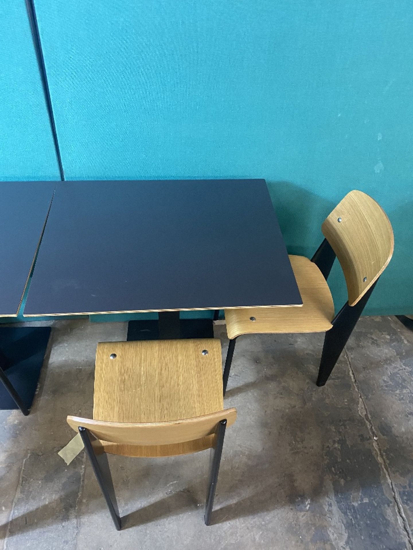 Pair Of Black Bistro Tables & Chairs Sets - See Description & Photos - Image 3 of 12