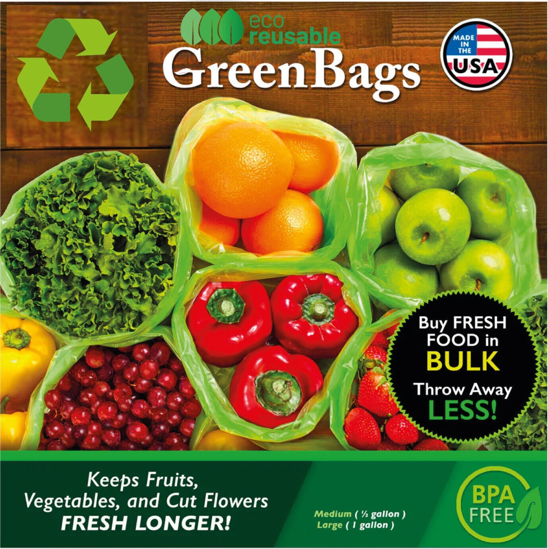152 x Eco Reusable Medium Green Bags | 3 boxes - Image 2 of 5