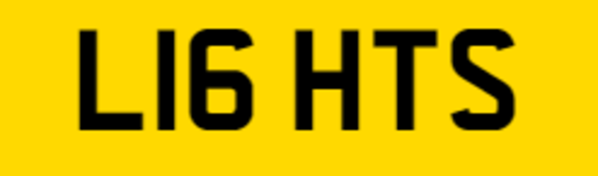 Cherished Registration Number - LI6 HTS (Certificate of Retention included) - Image 2 of 2