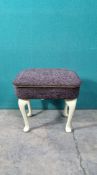 Ex Display Dressing Table Stool Chocolate Brown/Cream