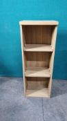 Ex Display Oak 2 Shelf Bookcase