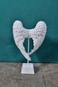 Ex Display White Angel Wing Ornament by CIMC Home