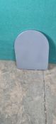 Ex Display Linear D Shaped Grey Soft Close Quick Release Toilet Seat