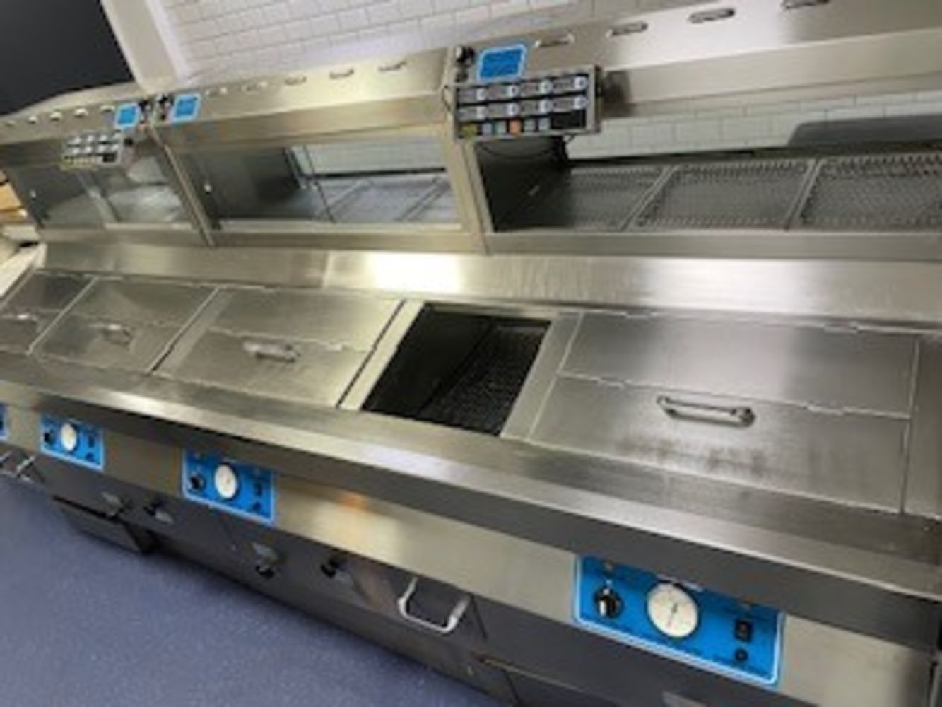 Catering Equipment | Henry Nuttall 3 Pan Fish & Chip Frying Range | Refrigerators & Freezers | LOCATED IN DRONFIELD