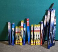 16 x Assorted Unipart/Bosch/Sena Windscreen Wiper Blades - As Pictured