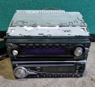 2 x JVC/Kenwood Car Stereos - As Pictured