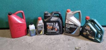 6 x Various Oil/Engine Fluids - As Pictured