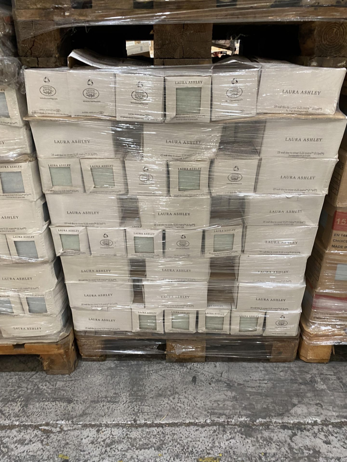 576 x Boxes Of Laura Ashley Duck Egg Wall Tiles, 98mm x 98mm ( 25 Tiles Per Box ) - Image 5 of 5