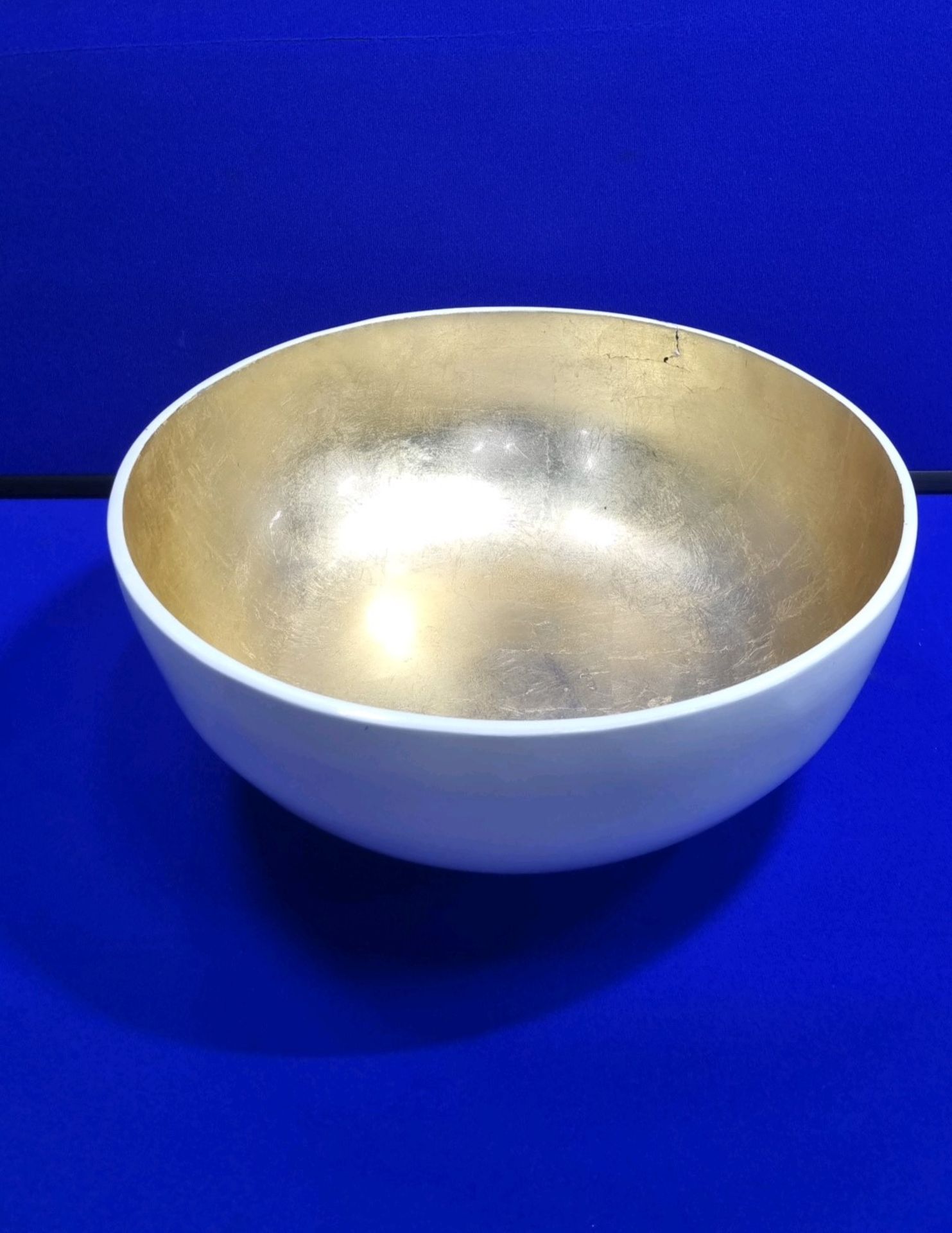 2 x White/Gold Bowls