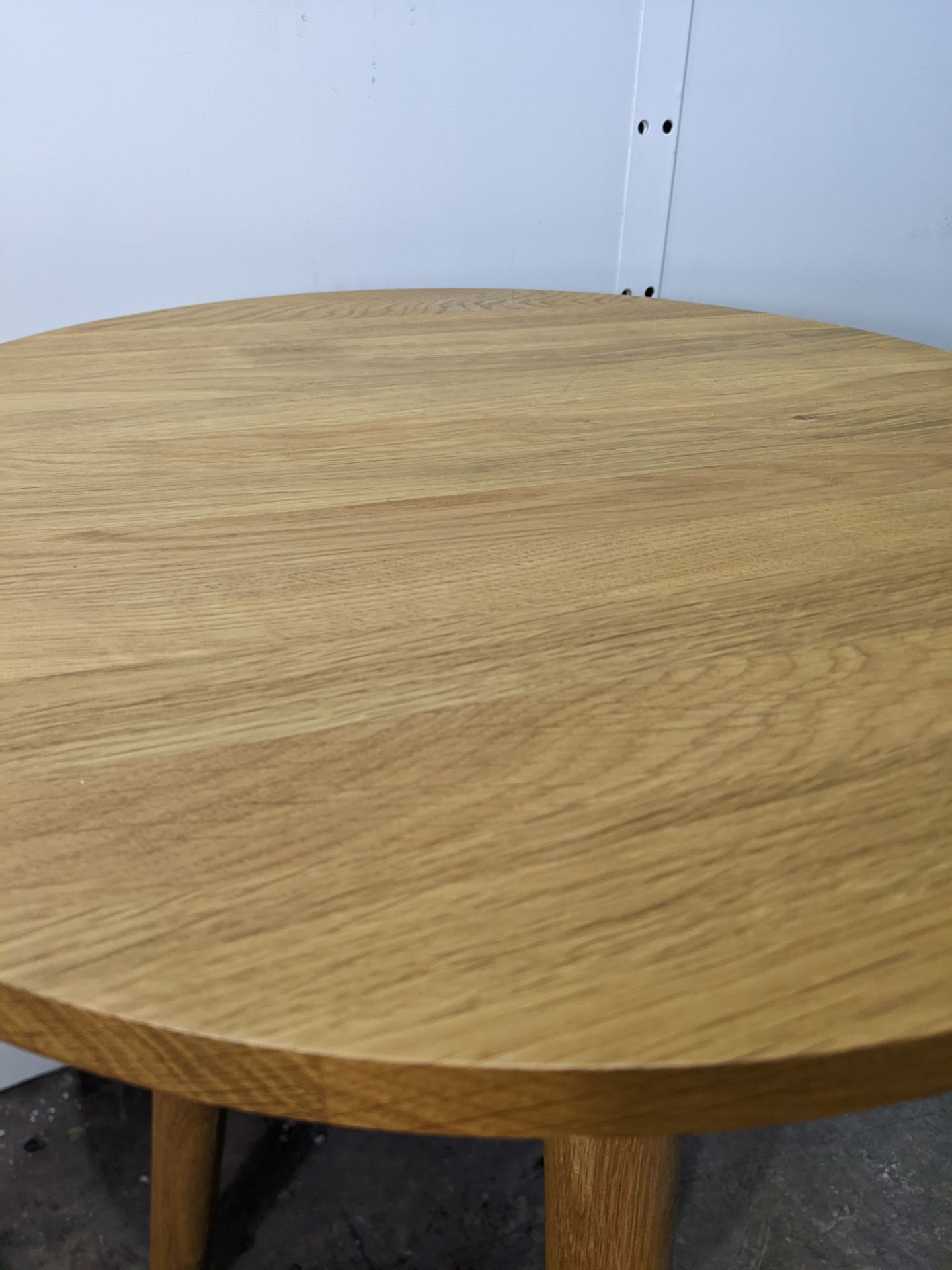 2 x Round Wooden 3 Legged Side Tables - Image 3 of 4