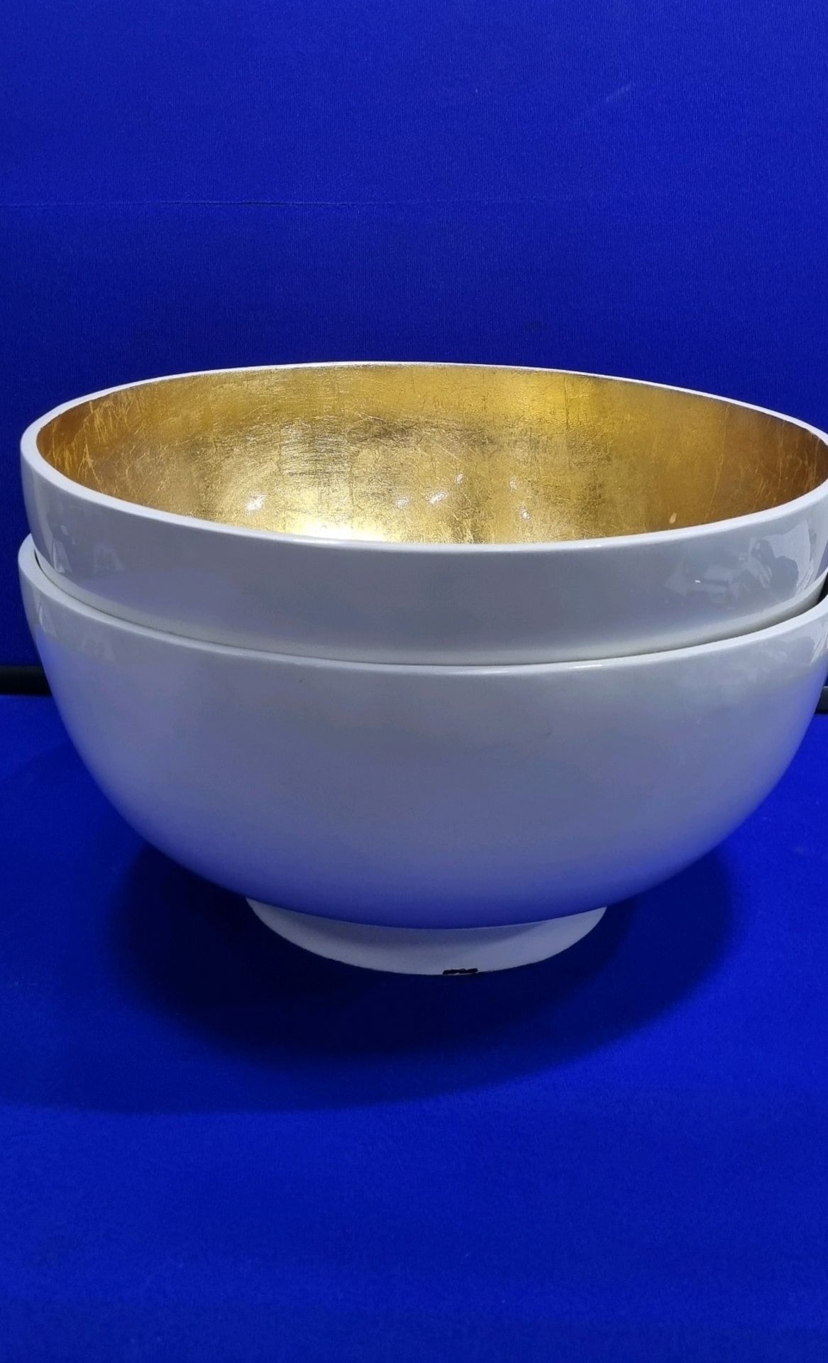 2 x White/Gold Bowls - Image 8 of 8
