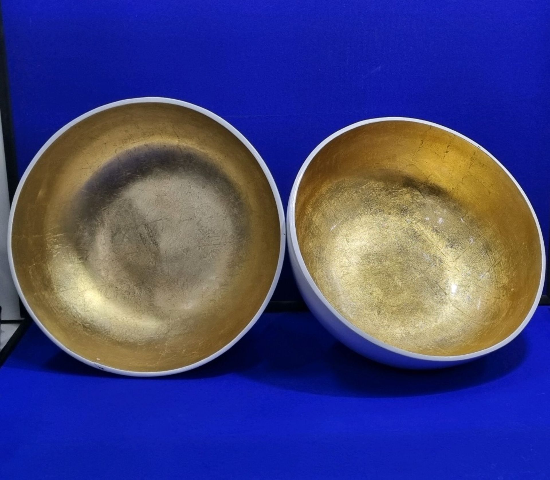 2 x White/Gold Bowls - Image 6 of 8