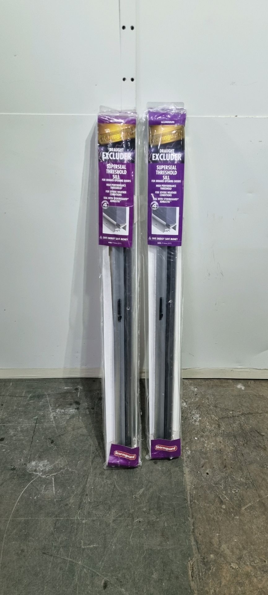 2 x Stormguard Superseal Threshold Sill Aluminium