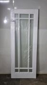 Ex Display XL Joinery GWPCHE30 White Primed Clear Glass Door