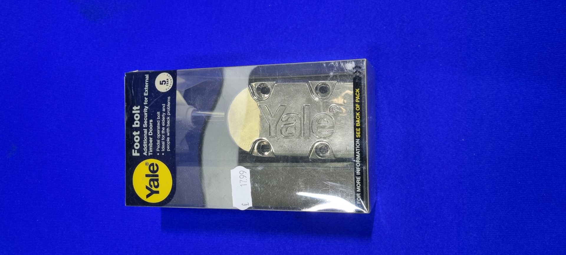 Yale Foot Bolt Brass 4P126BL