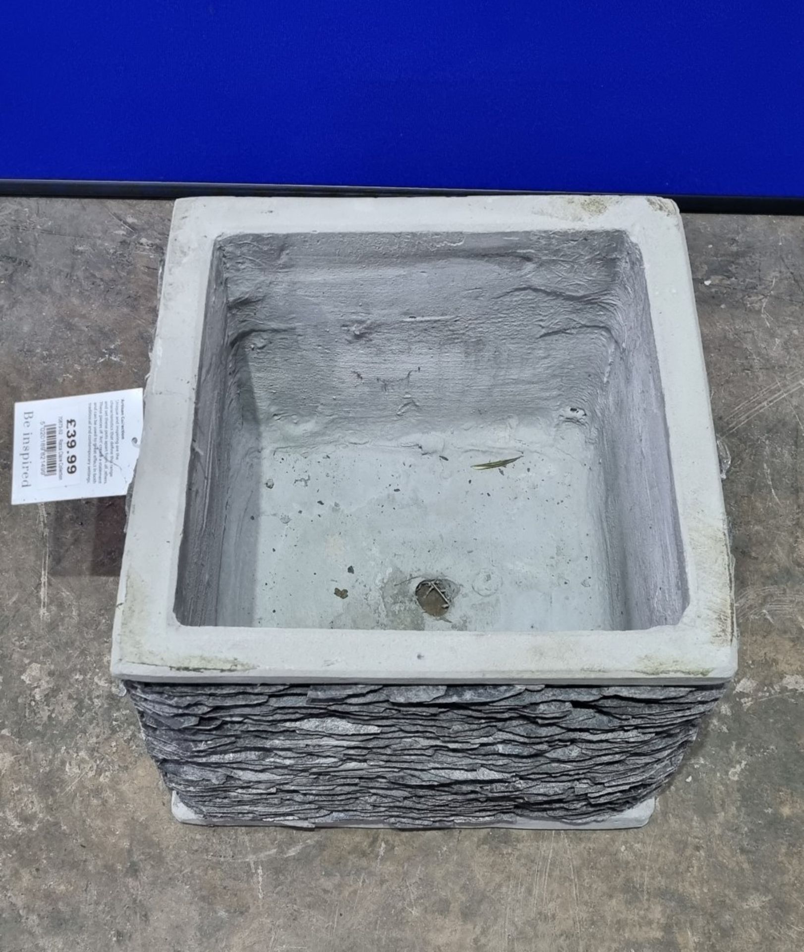 Mims Artisan Rocca Claire Collection 70873-S2 Slate Planter | 300mm x 325mm | RRP £39.99 - Image 2 of 3