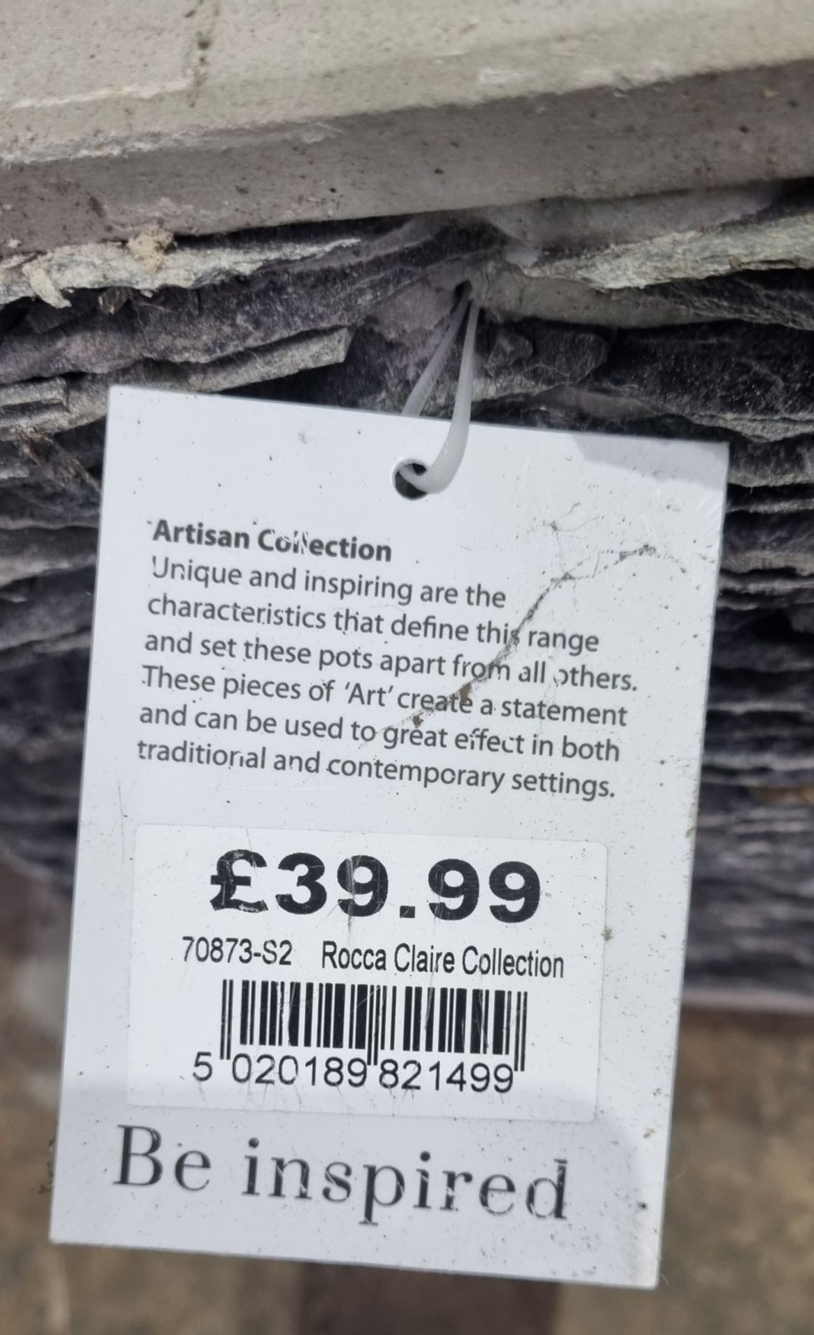 Mims Artisan Rocca Claire Collection 70873-S2 Slate Planter | 300mm x 325mm | RRP £39.99 - Image 3 of 3
