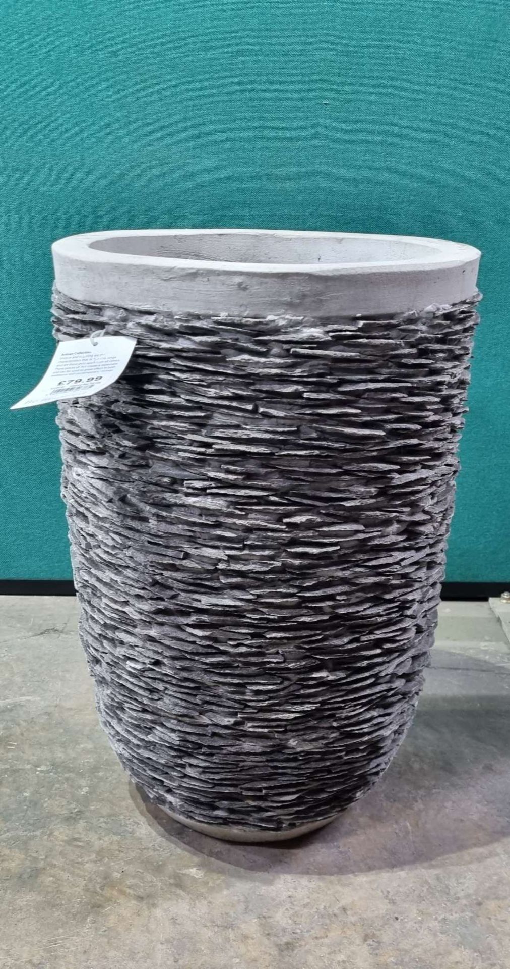 Mims Artisan Collection Westcott BEA 40294-S1 Tall Slate Egg Planter | 550mm x 350mm | RRP £79.99 - Image 3 of 5