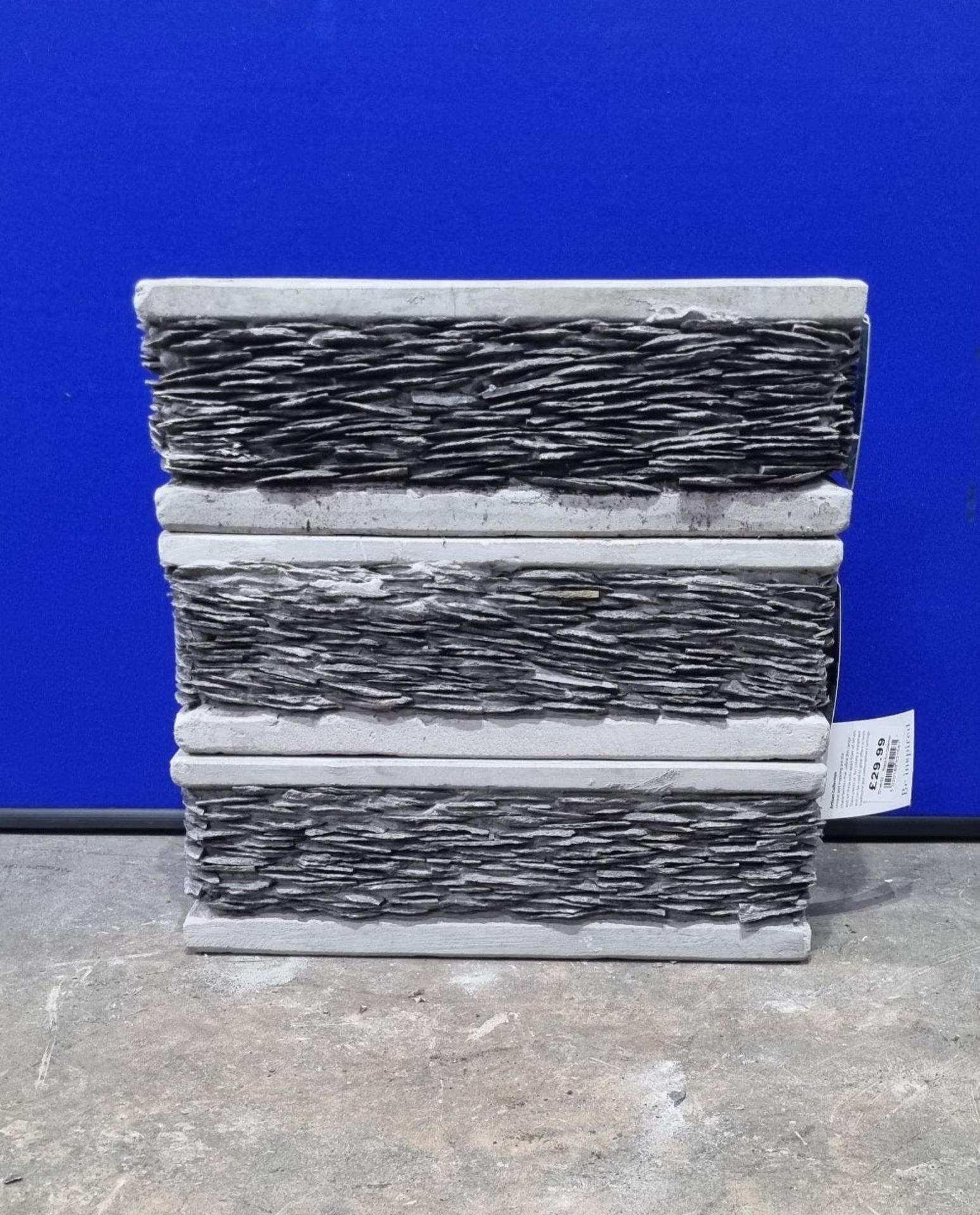3 x Mims Artisan Rocca Ann Collection 82146-S2 Slate Planters | 130mm x 410mm | RRP £29.99 each