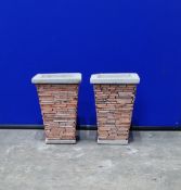 2 x Mims Artisan Vintage Brick Collection 45093-S3 Planters | 240mm x 175mm | RRP £19.99 each