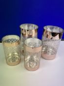 4 x Hurricane Candle Jars