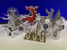 11 x Christmas Themed Ornaments | Total RRP £92