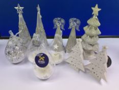 11 x Christmas Themed Ornaments | Total RRP £60