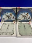 4 x Wallclocks | Total Original RRP £47.96