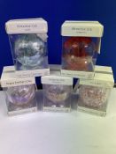 5 x Art Glass Ball from Sienna Collection | Total RRP £65