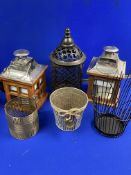 6 x Various Lanterns and Plant Holders