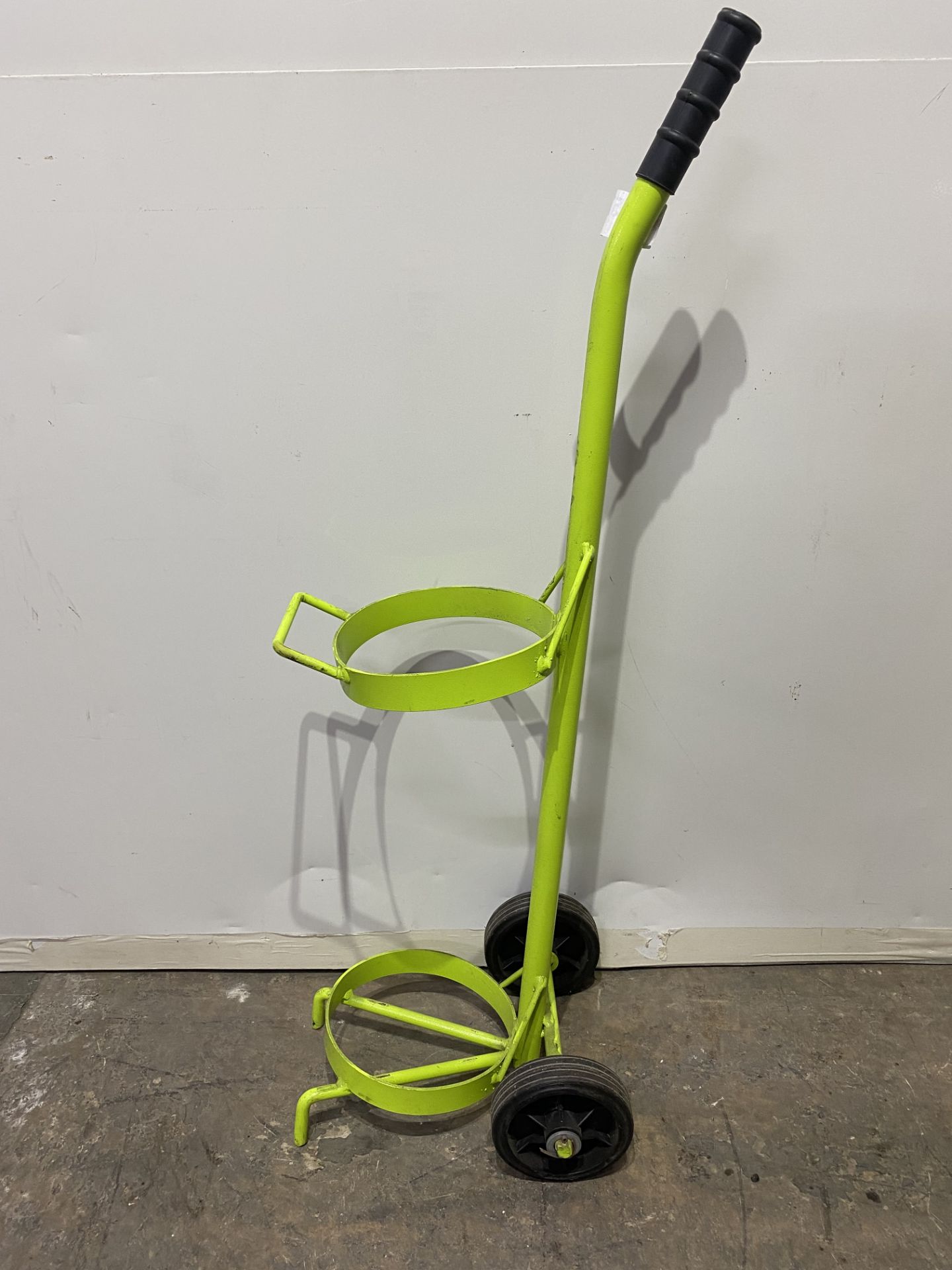 Green 2 Wheel Gas Cylinder Trolley