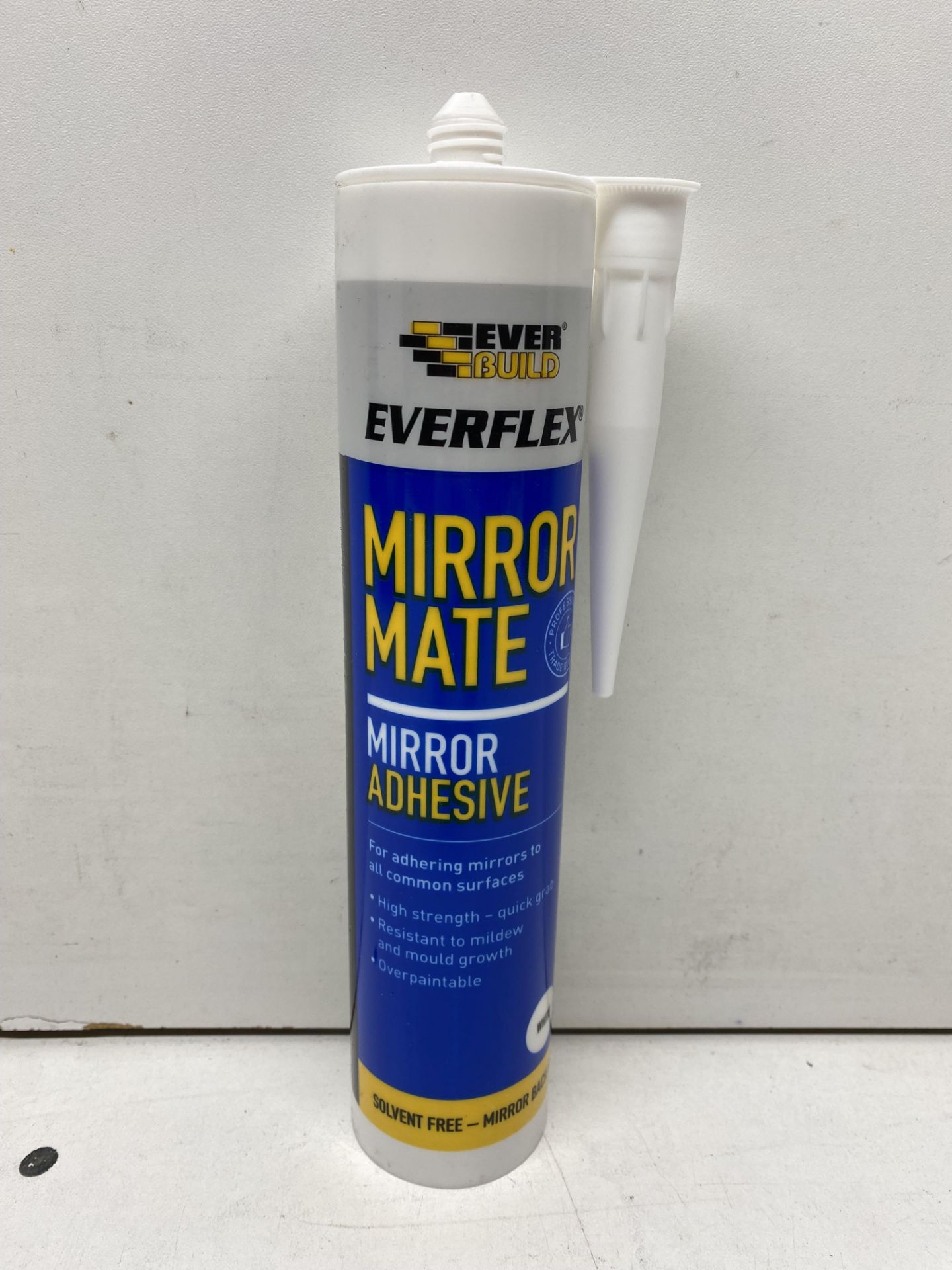 24 x Everbuild Mirror Mate Sealant & Adhesive 290ml EVBMIRROR - See Description For MAN Date