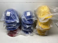 14 x Various Coloured Adjustable Hardhats As Seen In Photos