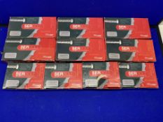 10 x Boxes Of Various Sized Serbolt Hexagon Head Concrete Screwbolts - See Description