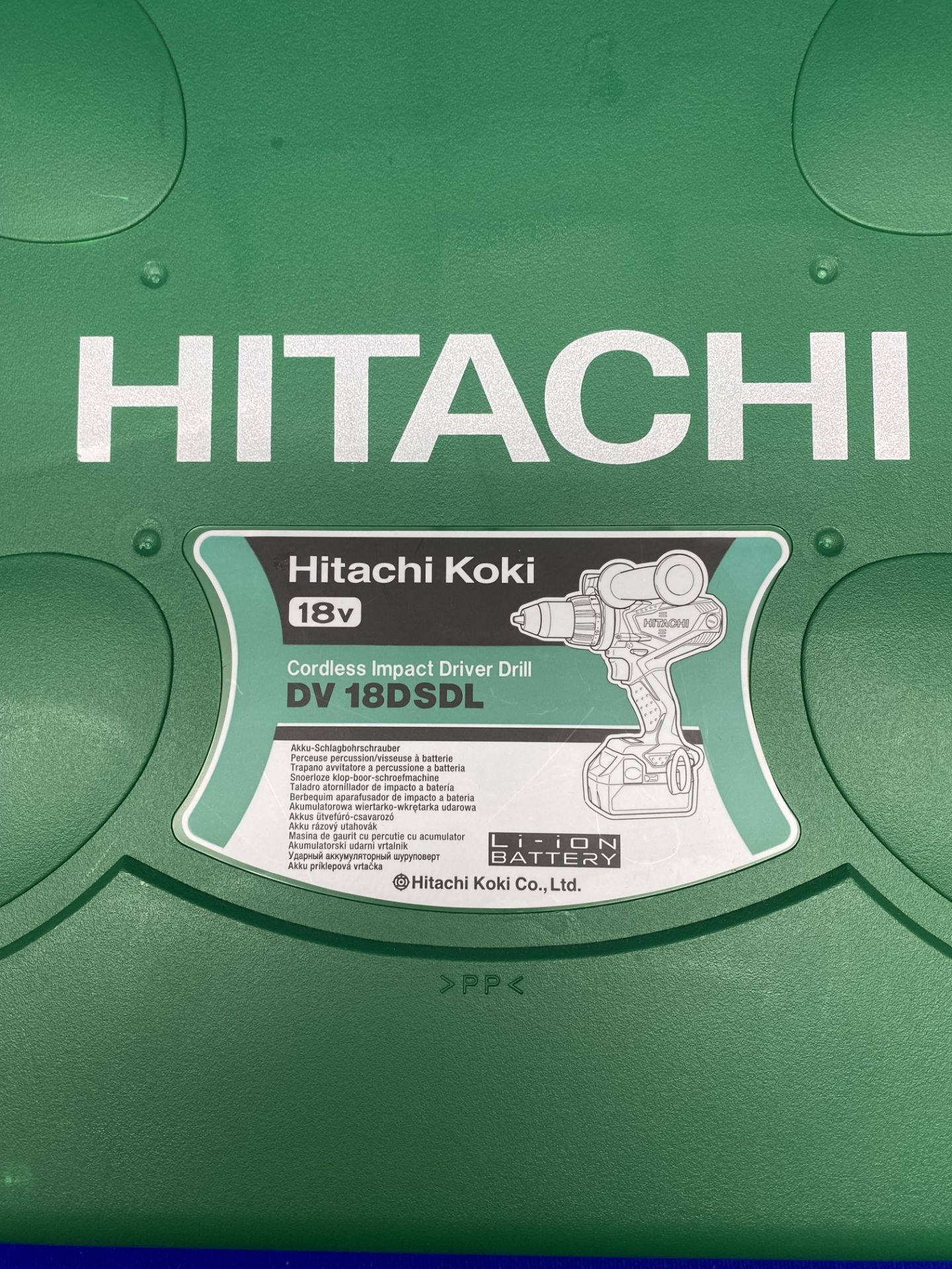 HITACHI DV18DSDL/JJ 18V CORDLESS COMBI DRILL INC 2X 5.0AH LI-ION BATTERIES IN CARRY CASE - Image 10 of 11